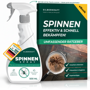 Spinnenspray gegen Spinnen und Insekten – effektives Spinnenabwehr Spray für Haus, Keller, Balkon und Terrasse