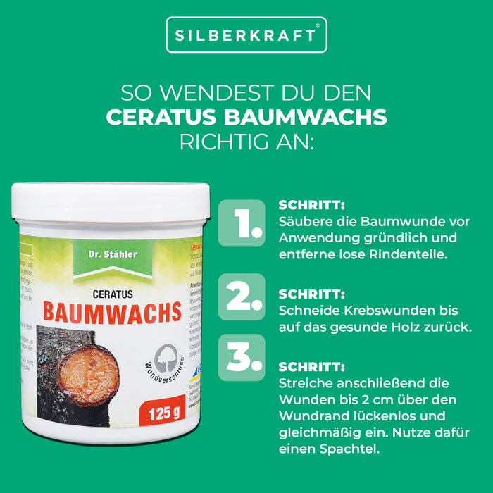 Ceratus Baumwachs: ideales Veredlungs- und Wundverschlussmittel für Obst- und Ziergehölze