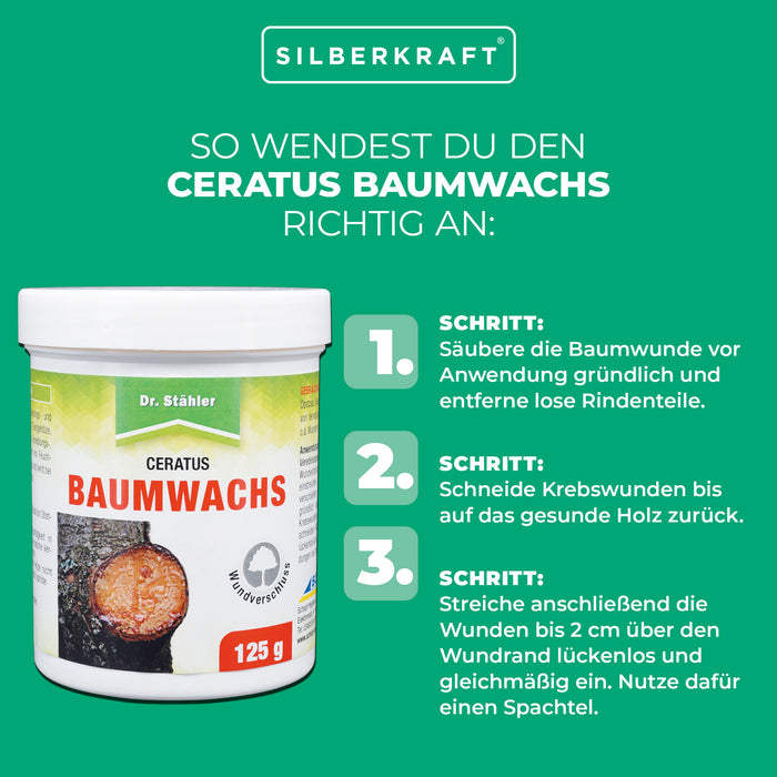 Ceratus Baumwachs: ideales Veredlungs- und Wundverschlussmittel für Obst- und Ziergehölze