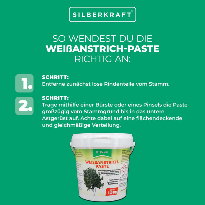 Effektiver Schutz für Bäume & Sträucher: Weißanstrich-Paste gegen Frostschäden