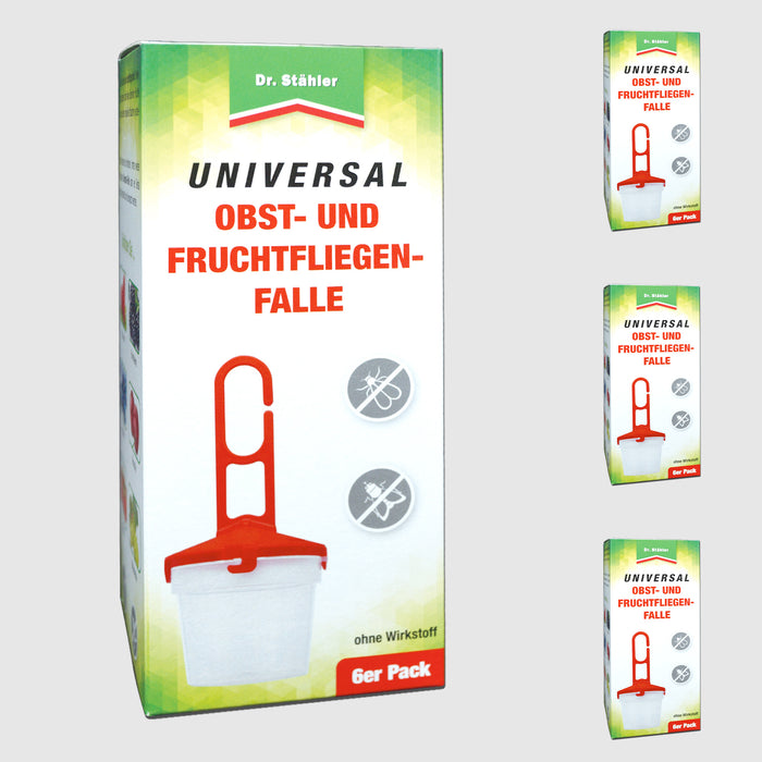 Universal Obst- und Fruchtfliegenfalle - Zum Befüllen mit einem Lockstoff gegen Fruchtfliegen