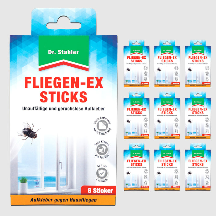 Fliegen-Ex Sticks - Unauffällige und geruchlose Fliegenbekämpfung