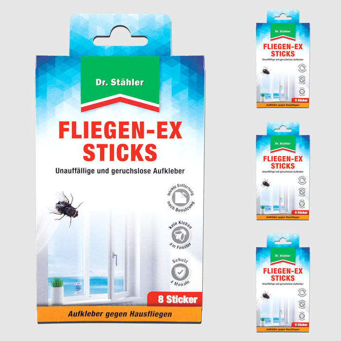 Fliegen-Ex Sticks - Unauffällige und geruchlose Fliegenbekämpfung