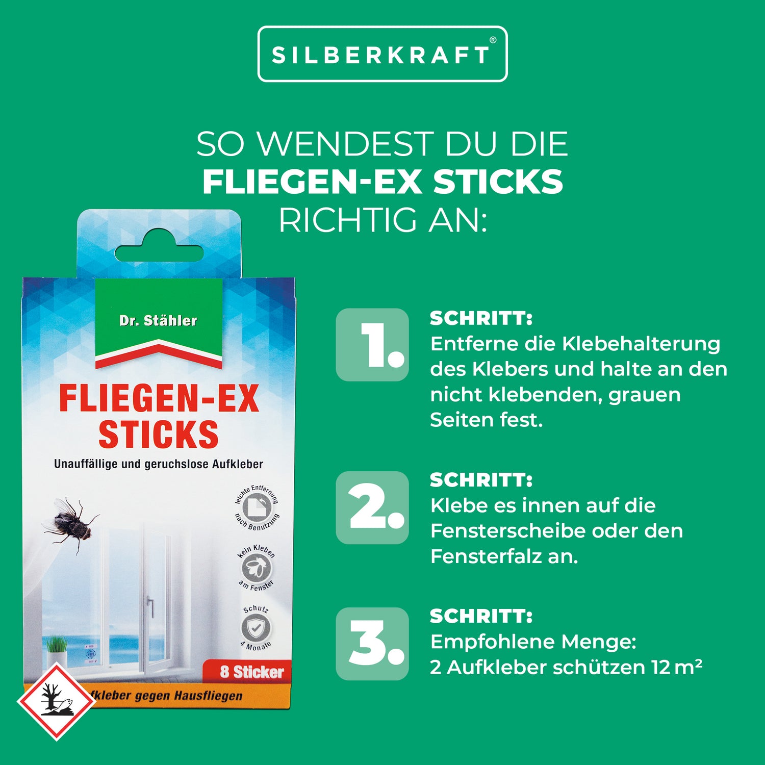 Fliegen-Ex Sticks - Unauffällige und geruchlose Fliegenbekämpfung