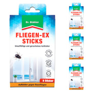 Fliegen-Ex Sticks - Unauffällige und geruchlose Fliegenbekämpfung