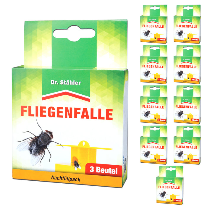 Fliegen-Köderfalle Nachfüllpack 3er
