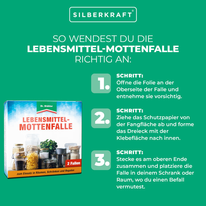 Zuverlässige Lebensmittel-Mottenfalle: Effektiver Mottenschutz für Küchen und Vorratsschränke