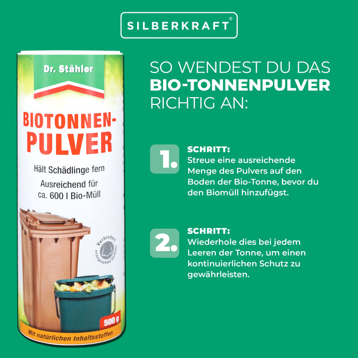 Polvere organica per botti contro odori sgradevoli e parassiti