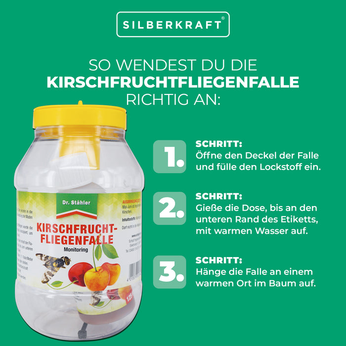 Kirschfruchtfliegenfalle Nachfüllpack: Wirksame Monitoring-Lösung für Obstbäume
