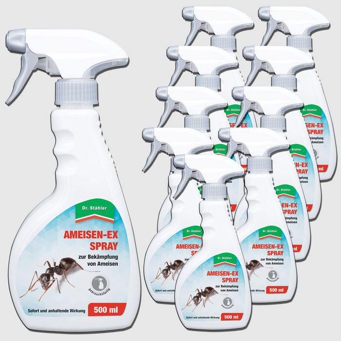 Hochwirksames Ameisen-Ex Spray gegen eine Vielzahl von Insekten wie Ameisen und Asseln