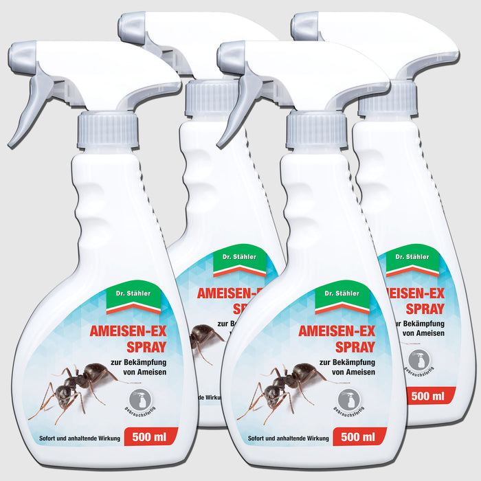 Hochwirksames Ameisen-Ex Spray gegen eine Vielzahl von Insekten wie Ameisen und Asseln