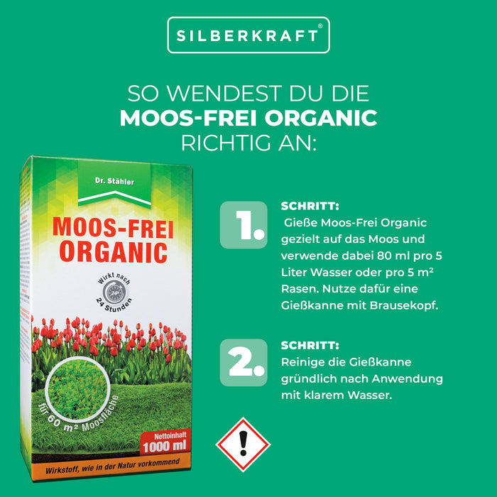 Moos-Frei Organic: Hochwirksamer Moosentferner für einen grünen, perfekten Rasen