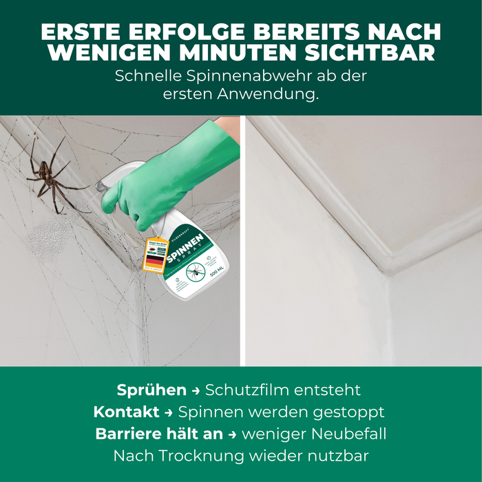 Spinnenspray effektiv und zuverlässig – schnelle Wirkung, einfache Anwendung und starker Schutz