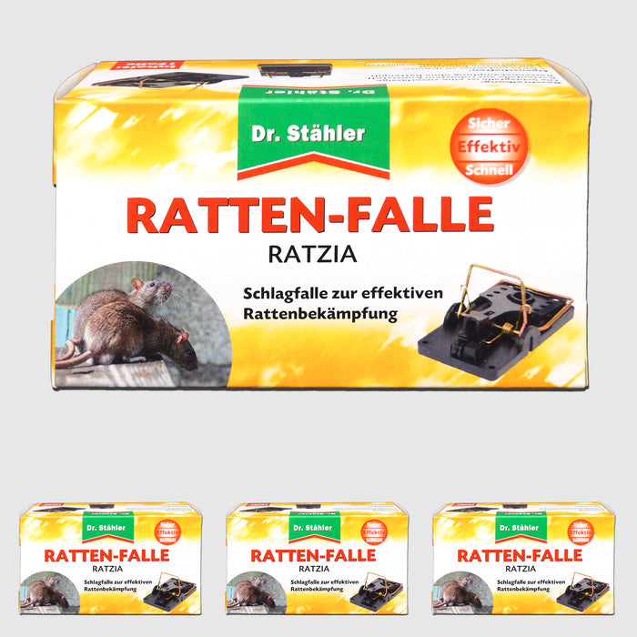 Rattenfalle Ratzia: Schlagfalle zur effektiven Rattenbekämpfung im Innen- und Außenbereich