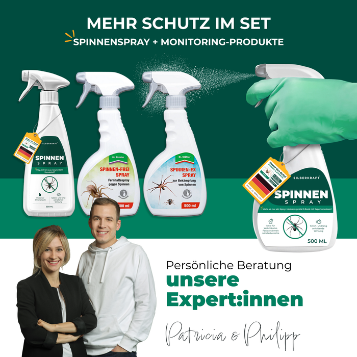 Spinnenspray Set – mehrere Flaschen zur effektiven Spinnenabwehr im ganzen Haus