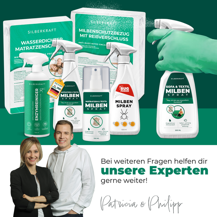 Spray anti-acariens pour matelas et textiles - combat les acariens au lit
