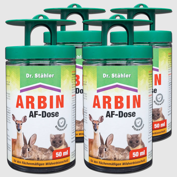 Arbin AF Dose: Effektive Wildabwehr vor Rehwild, Rotwild, Hasen, Kaninchen und Mardern