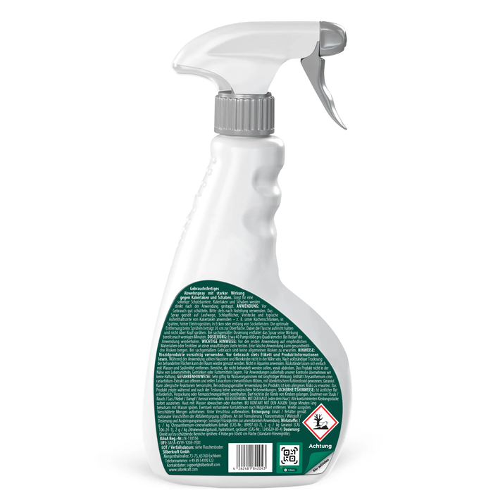 9. Silberkraft-Schabenspray Kakerlaken 500ml Label Rückseite