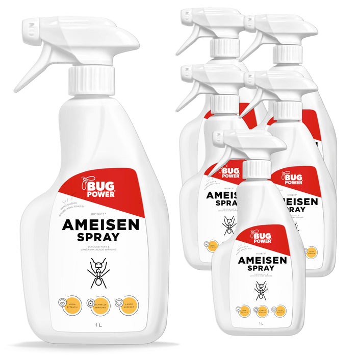 BugPower Ant Spray 1 litro - efficace contro le formiche - effetto rapido e protezione duratura