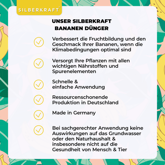 Bananen Dünger 1 Liter für alle Arten von Bananenstauden