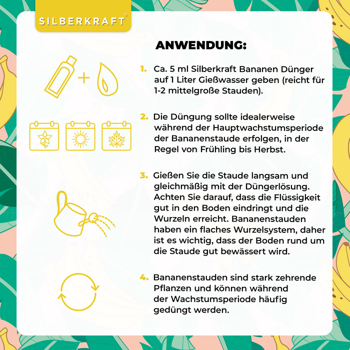 Bananen Dünger 1 Liter für alle Arten von Bananenstauden