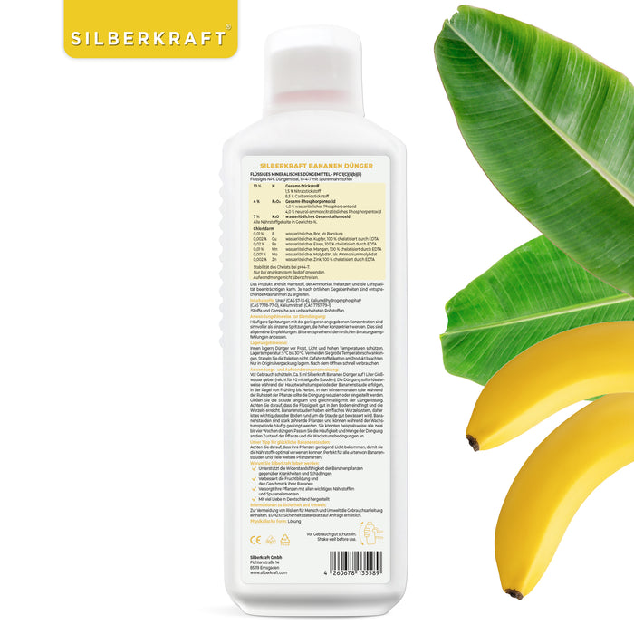 Bananendünger - Mineralischer NPK Flüssigdünger mit Stickstoff - Dünger für Bananen