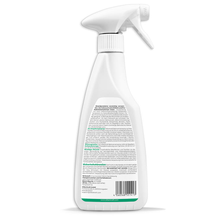 Spray anti punaises de lit - spray punaises de lit 500 ml