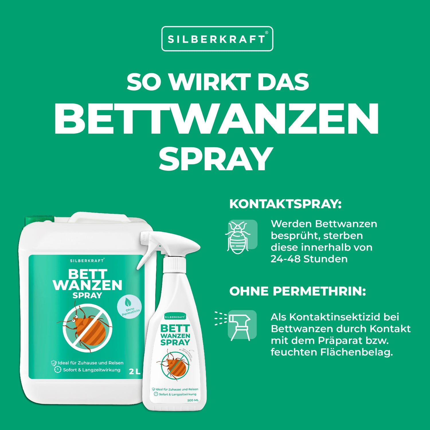 Silberkraft Insektenspray Marderspray 500 ml, 500 ml, 1-St.