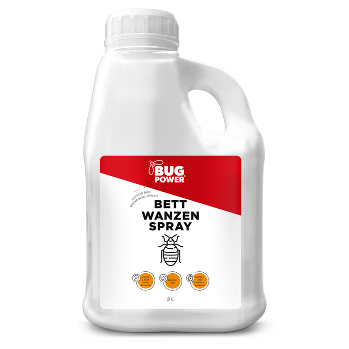 Spray anti-punaises de lit BugPower 1 litre - efficace contre les punaises de lit et leurs larves