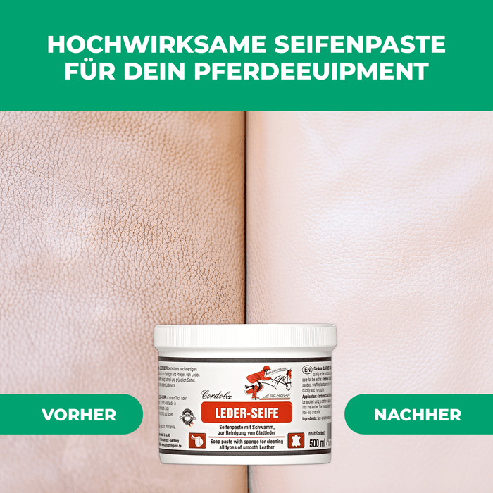 Glattleder-Pflege: Hochwirksame Seifenpaste für Pferdeequipment