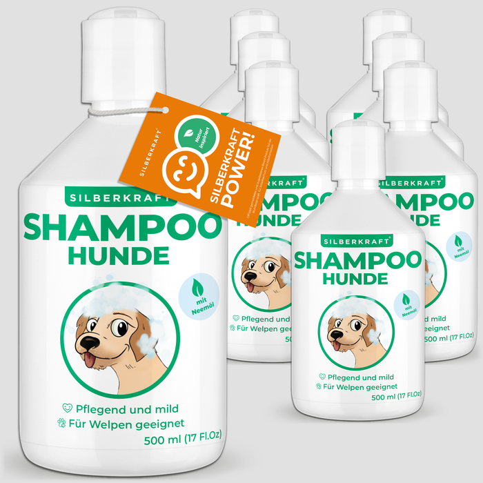 Shampooing pour chien à l'huile de neem chiens et chiots - produit de soin shampooing sensible contre les démangeaisons et les odeurs, shampooing pour chiens pour un pelage soigné