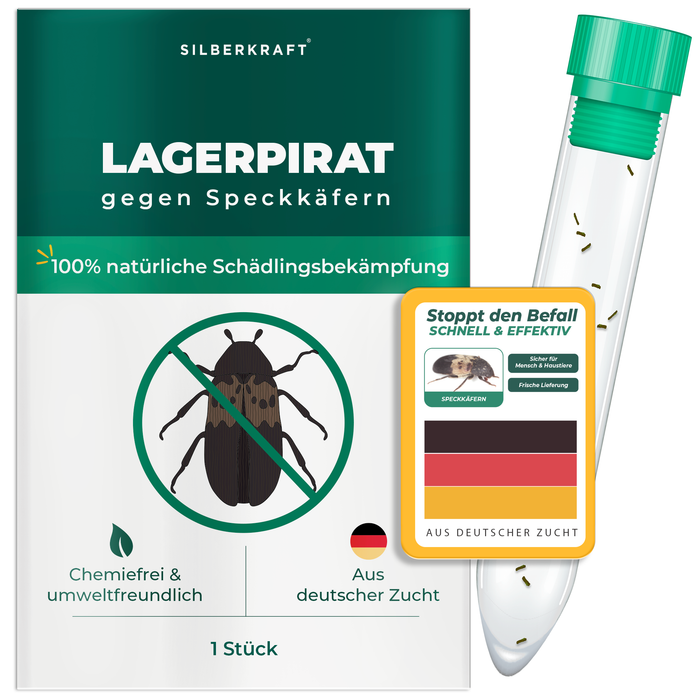 Lagerpirat zur Bekämpfung von Speckkäfern und Vorratsschädlingen