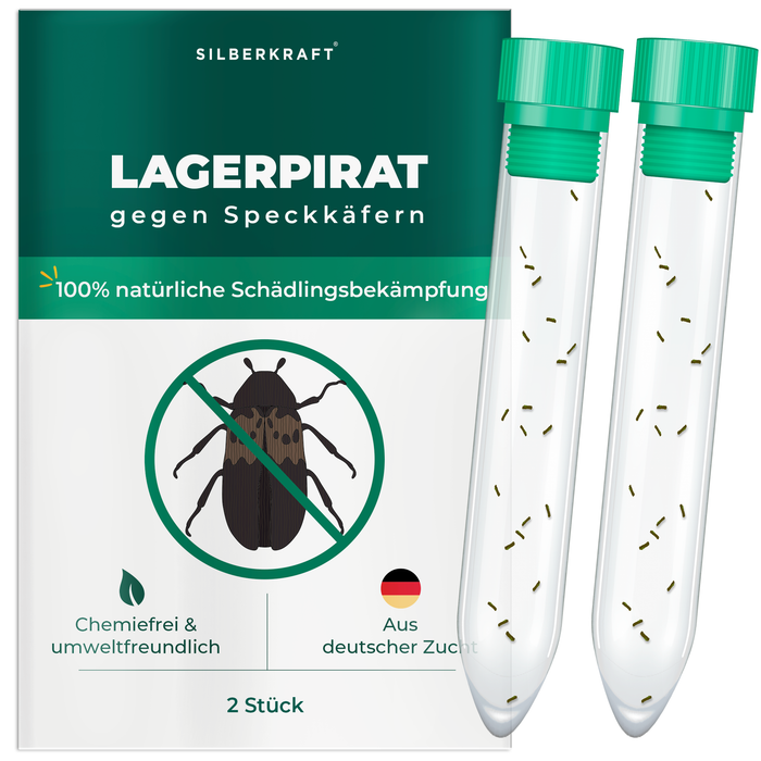 Lagerpirat zur Bekämpfung von Speckkäfern und Vorratsschädlingen