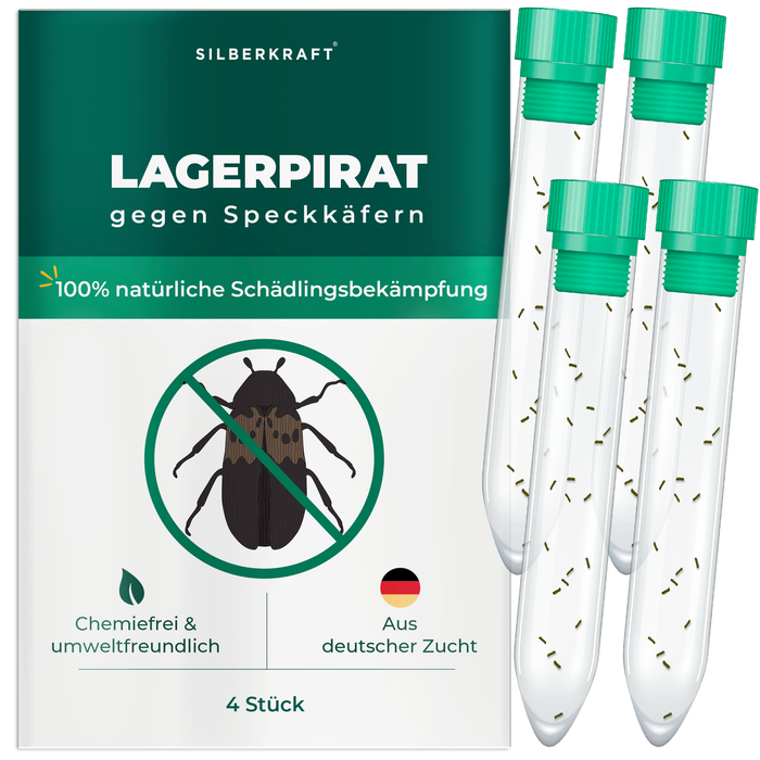 Lagerpirat zur Bekämpfung von Speckkäfern und Vorratsschädlingen