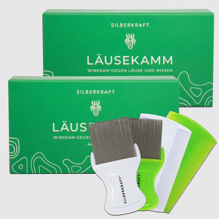 Läusekamm 4er Set