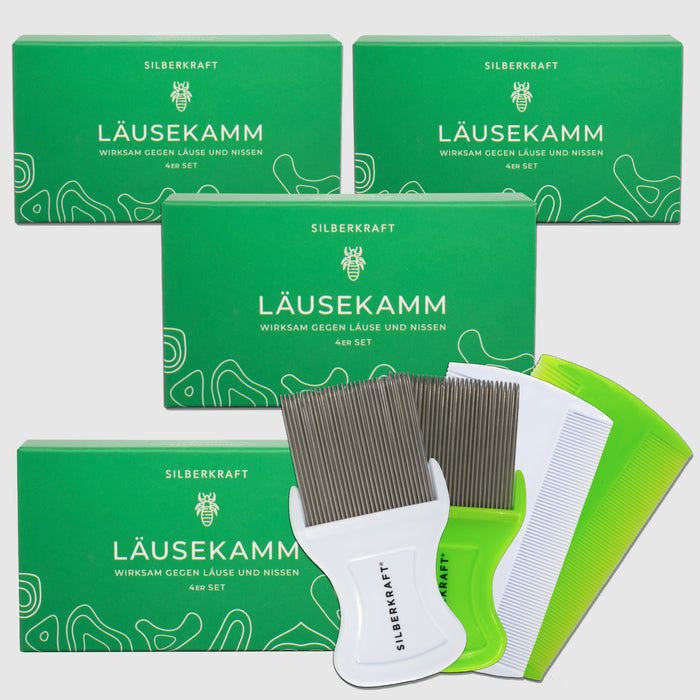 Läusekamm 4er Set