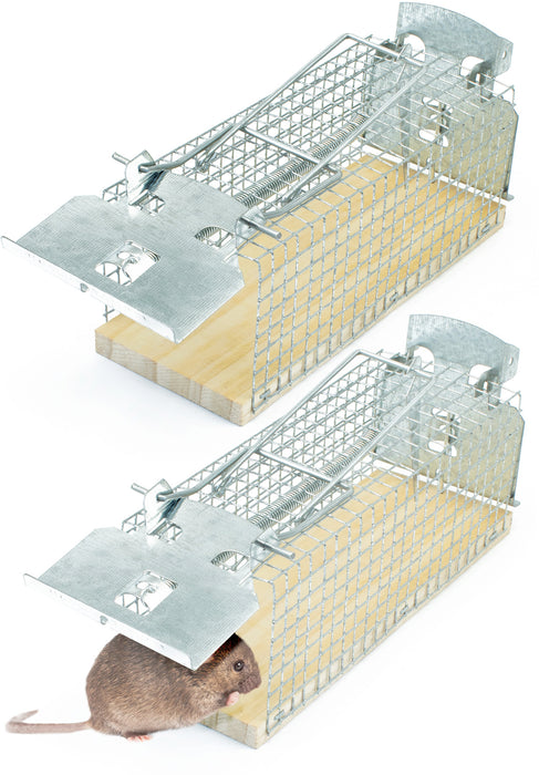 Lebendfalle für Mäuse aus Draht - Mäusefalle - tierfreundliche Alternative zu Schlagfallen und Giftköder