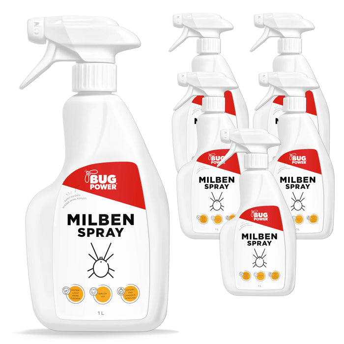 BugPower Milben Spray für Textilien 500 ml- hinterlässt keine Flecken