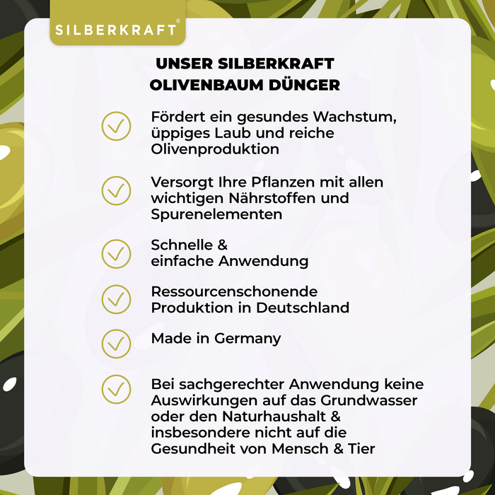 Olivenbaum-Dünger 1 Liter für alle Arten von Olivenbäumen