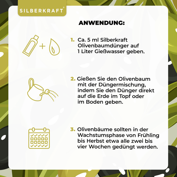 Olivenbaumdünger - Mineralischer NPK Flüssigdünger mit Stickstoff - Dünger für Olivenbäume - Oliven Dünger