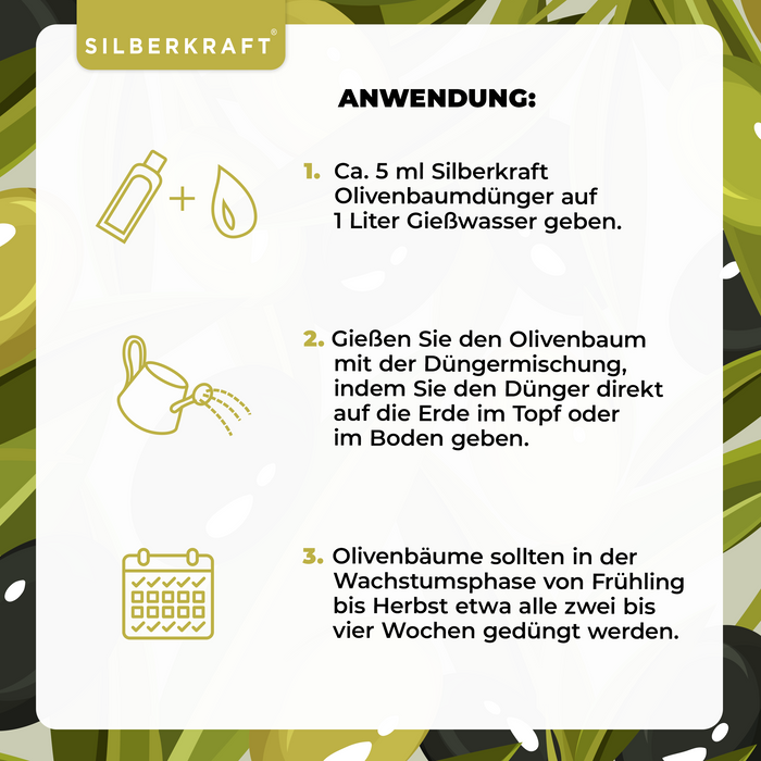 Olivenbaum-Dünger 1 Liter für alle Arten von Olivenbäumen