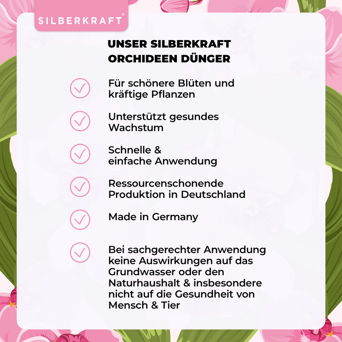 Orchideen Dünger 1 Liter für alle Arten von Orchideen