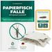 Silberkraft Papierfisch Falle mit integriertem Spezial-Lockstoff zur Bekämpfung von Papierfischen im Haushalt