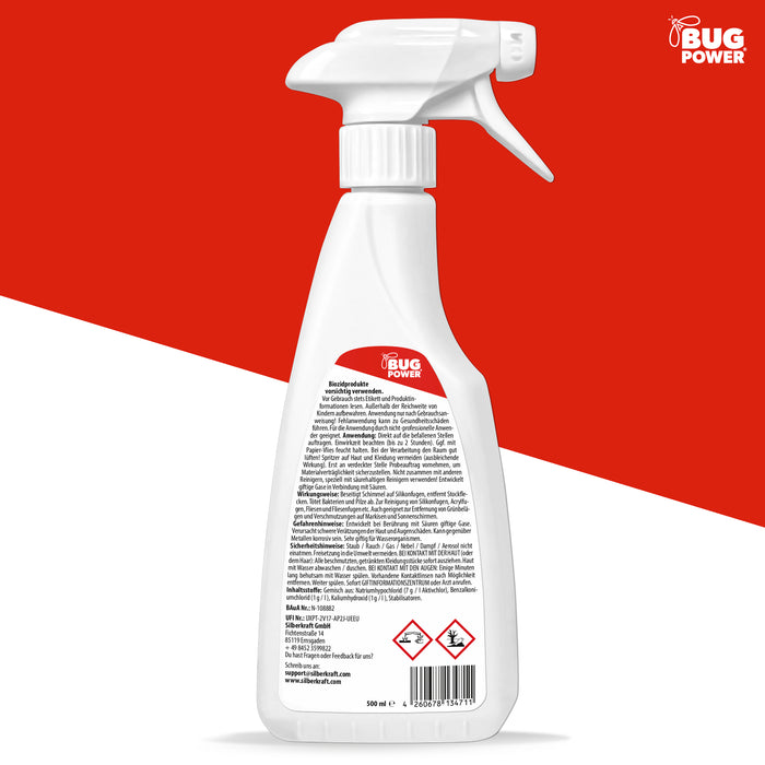 Spray antimuffa - senza cloro e delicato - per piastrelle, fughe, pareti e soffitti