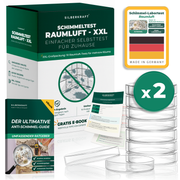Schimmeltest Raumluft XXL – 10x Schimmel Selbsttest für Zuhause