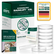 Schimmeltest Raumluft XXL – 10x Schimmel Selbsttest für Zuhause
