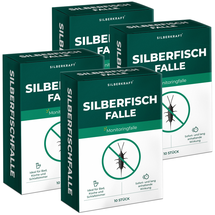 Silberfischfallen Silberfische & Papierfische bekämpfen 10 Stück