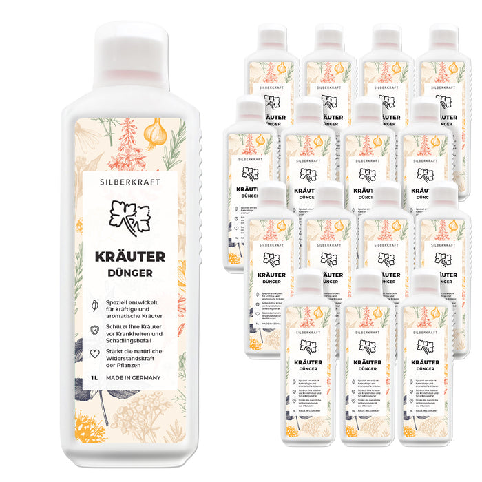 Engrais pour herbes aromatiques - Engrais liquide minéral NPK avec azote - engrais pour herbes aromatiques telles que basilic, romarin, persil, ciboulette, menthe, sauge, thym et livèche