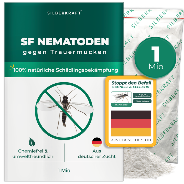 SF Nematoden zur Bekämpfung von Trauermücken für Zimmerpflanzen
