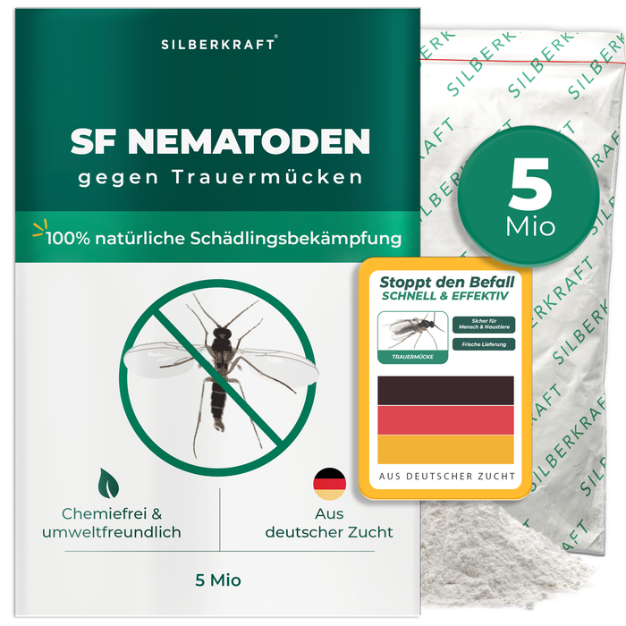 SF Nematoden zur Bekämpfung von Trauermücken für Zimmerpflanzen